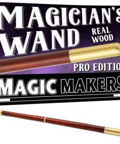 Varita Mágica Modelo Pro de Madera Real con Puntas de Metal