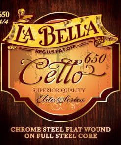 La Bella 650 Cuerdas de Cello de Acero Cromado con