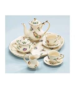 Mini Juego de Té de Porcelana en Miniatura Hermoso