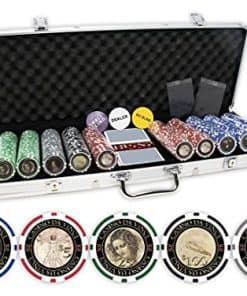 Conjunto de fichas de póker de DA VINCI Masterworks con 500