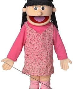 Marioneta de estilo ventrílocuo 25" Susie, Niña Durazno,