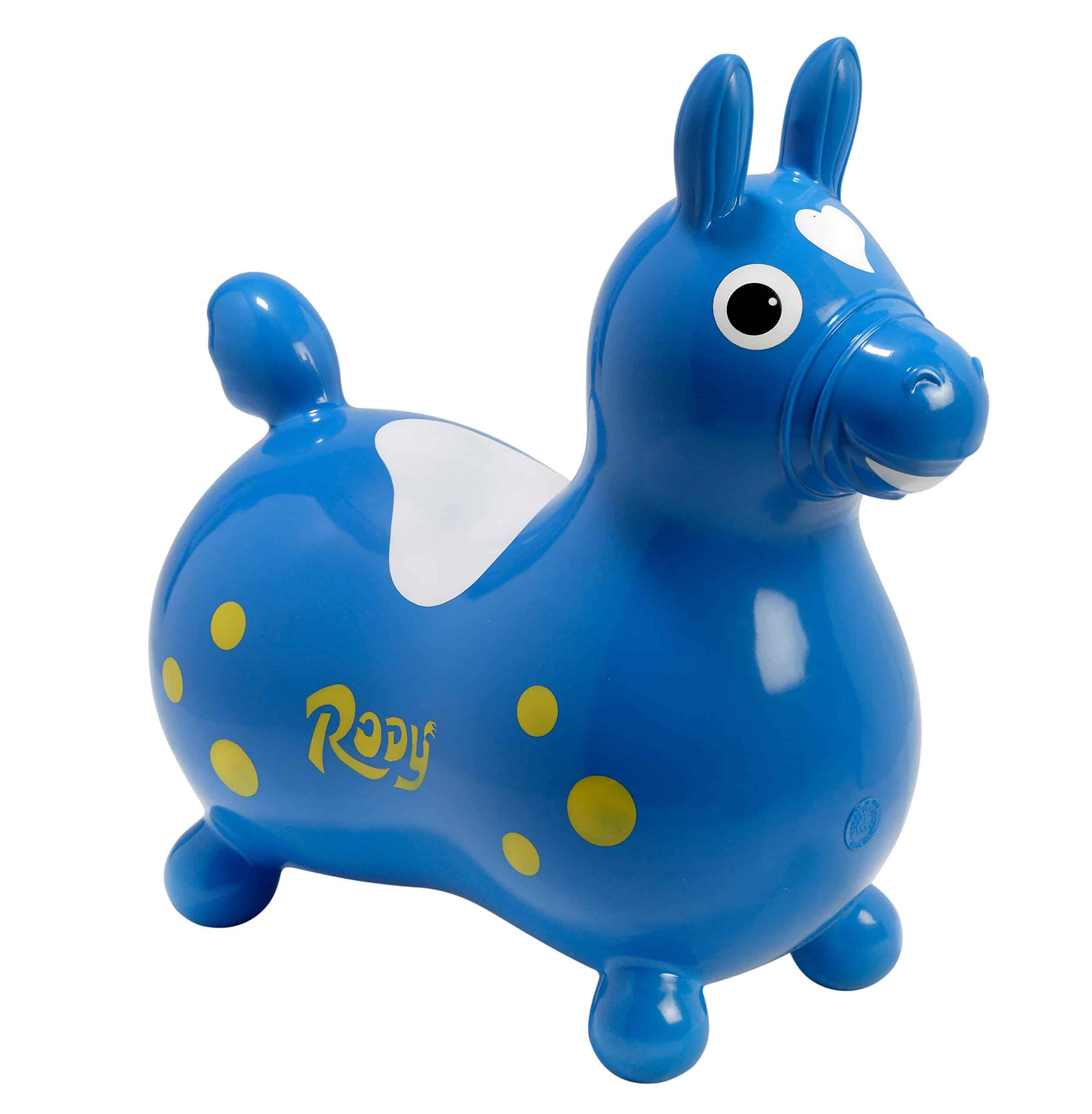 Caballo Saltarín Inflable Gymnic Rody Azul
