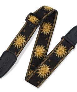 Correa de guitarra Levy's Leathers MPJG-SUN-BLK de 2" con