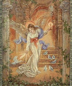 Manta de tapiz de 50 x 60 pulgadas, Ángel de la Luz, para