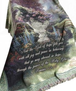 Manual Thomas Kinkade 50 x 60 pulgadas Tapiz para Lanzar