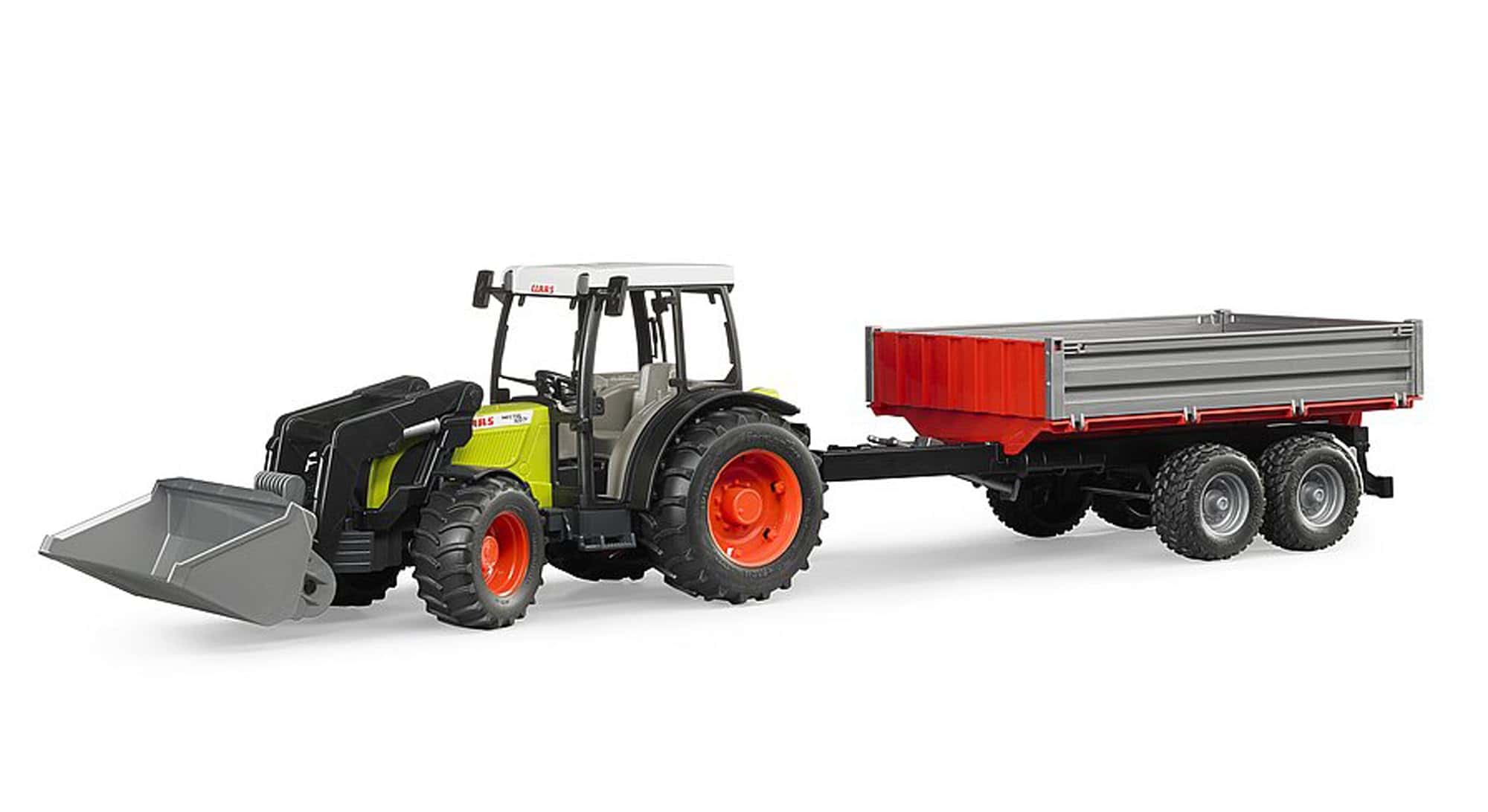 Tractor Claas Nectis 267 F con Pala Frontal y Remolque -