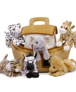 Arca de Noé de Peluche con Animales - Seis (6) Animales de