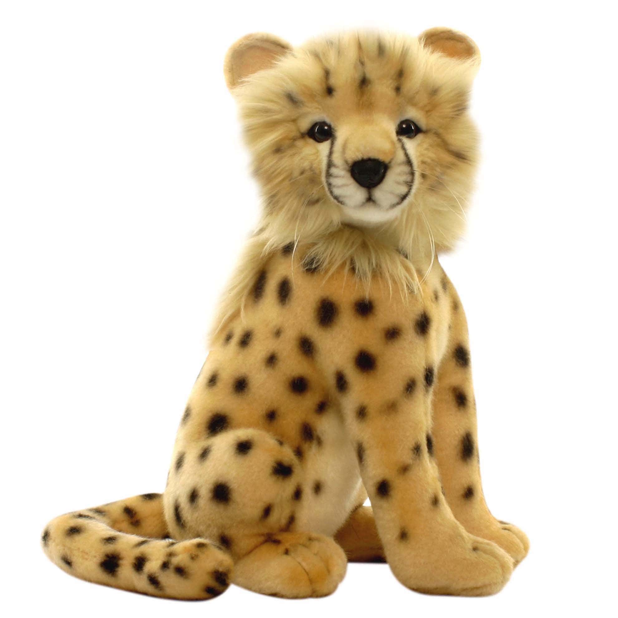 Hansa Cheetah Cub Peluche de Animal, Sentado