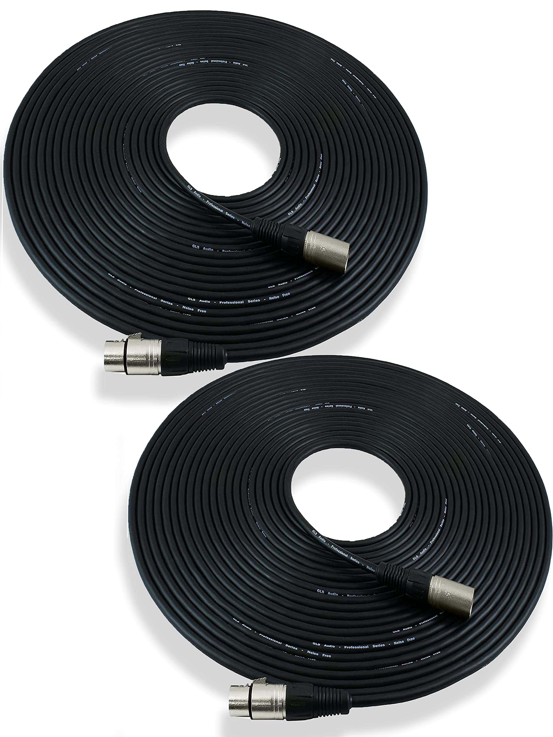Cables de Micrófono GLS Audio de 50 pies - XLR Macho a XLR