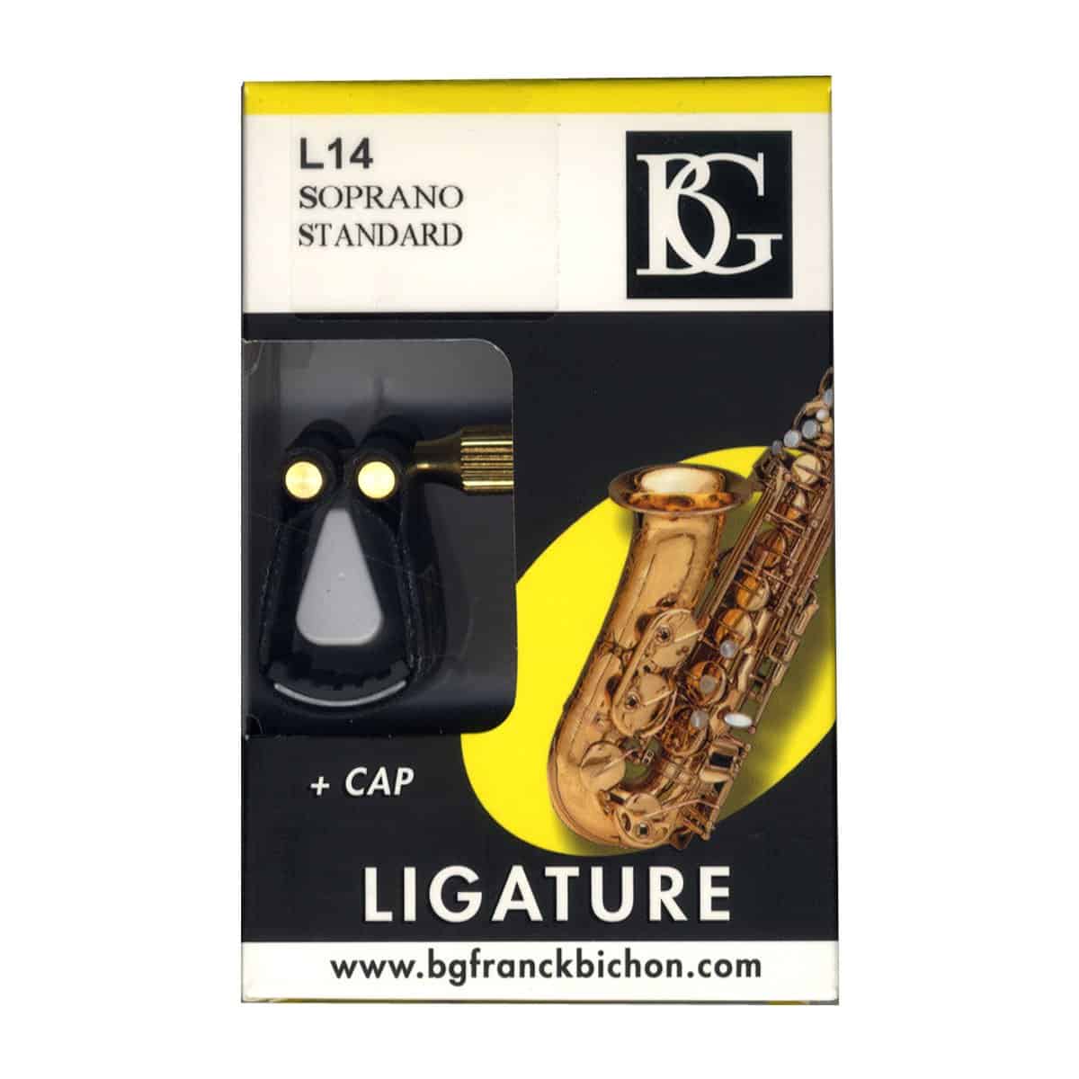 BG-L14-Standard Ligadura para Saxofón Soprano Curvo (L14BG) - Imagen 3