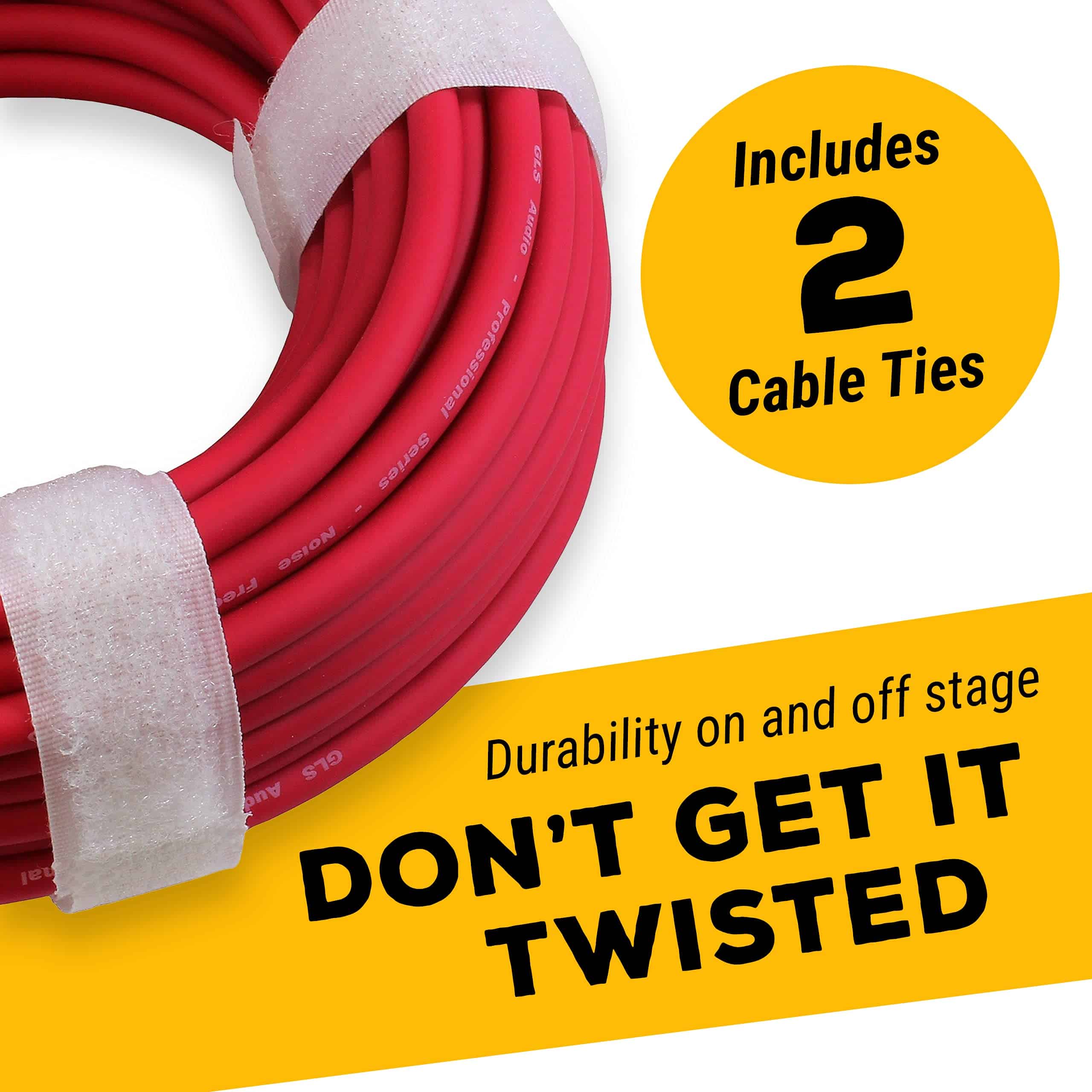 Paquete de 6 Cables de 6 pies GLS Audio - XLR Macho a XLR - Imagen 7