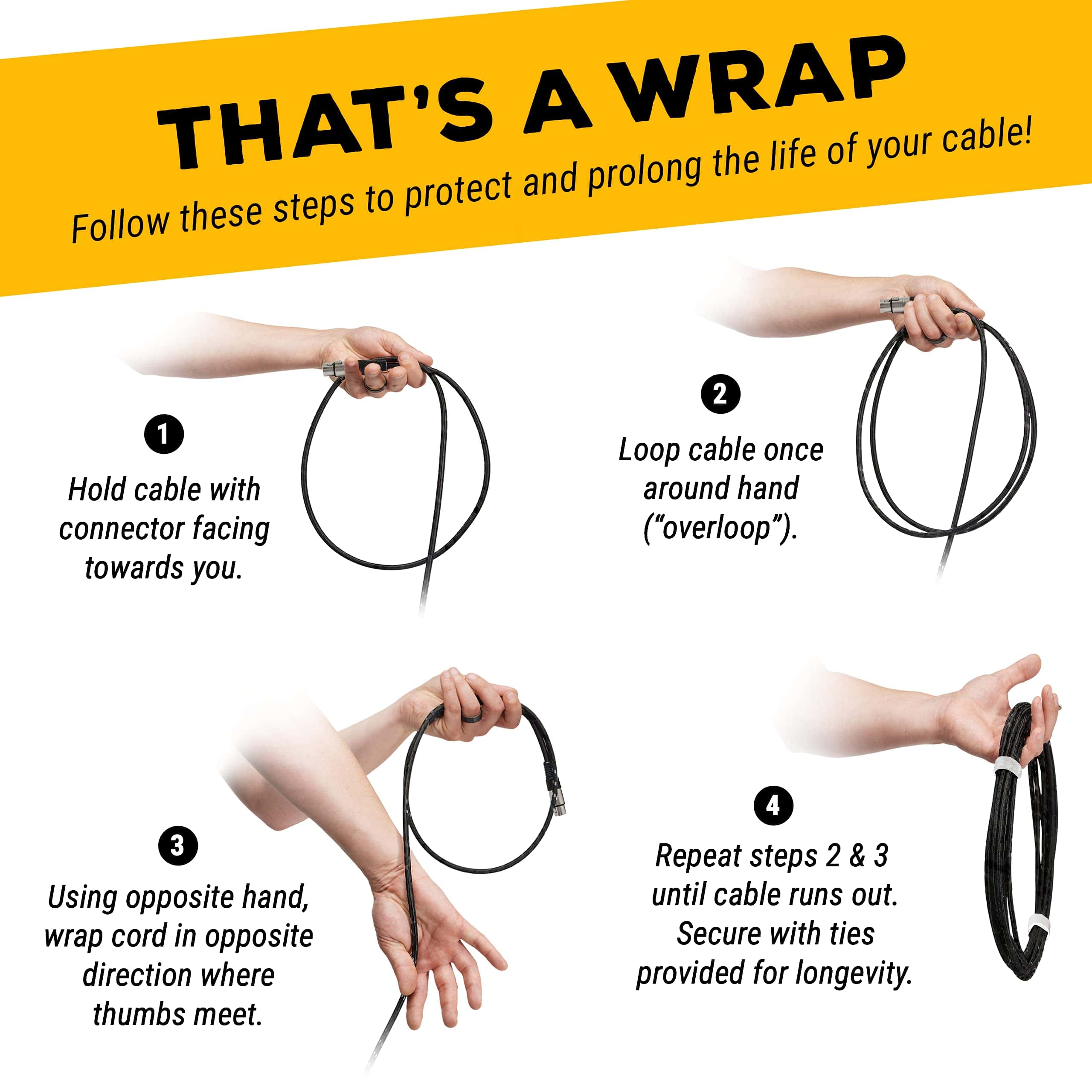 Paquete de 6 Cables de 6 pies GLS Audio - XLR Macho a XLR - Imagen 10