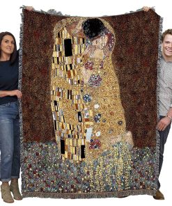 Manta Pure Country Weavers The Kiss by Gustav Klimt - Tapiz