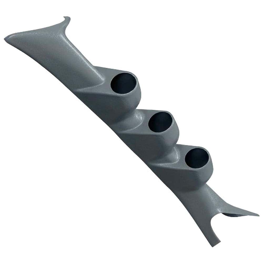 Soporte para (3) Medidores en Pilar Triple Gris GlowShift