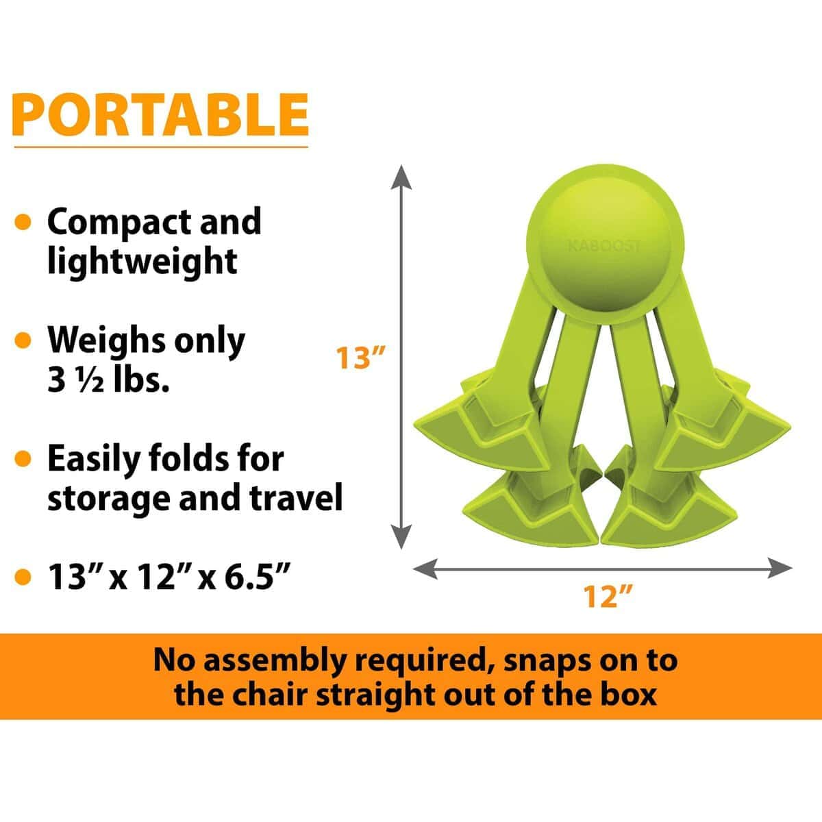 Asiento elevador KABOOST para mesa, Verde - Se coloca - Imagen 7