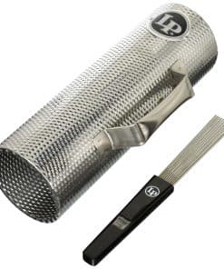 Latin Percussion LP305 Merengue Guiro, Plata/Negro