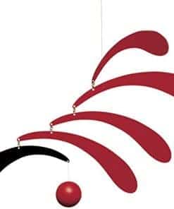 Móvil Colgante Rítmico Flowing Rojo - 18 Pulgadas - Hecho a