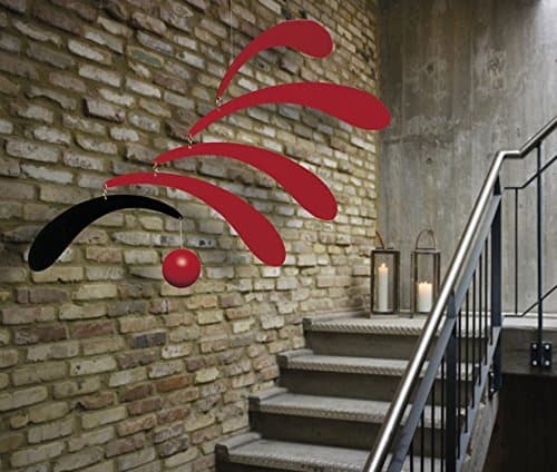 Móvil Colgante Rítmico Flowing Rojo - 18 Pulgadas - Hecho a - Imagen 4