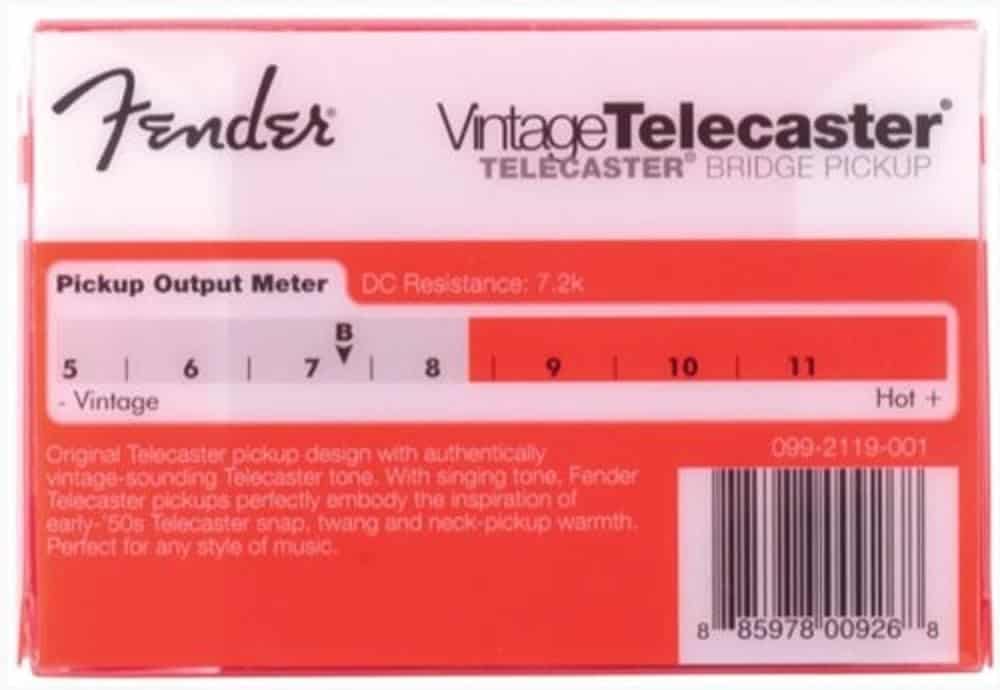 Pastillas Fender 0992119000 Pure Vintage Reissue Telecaster - Imagen 4