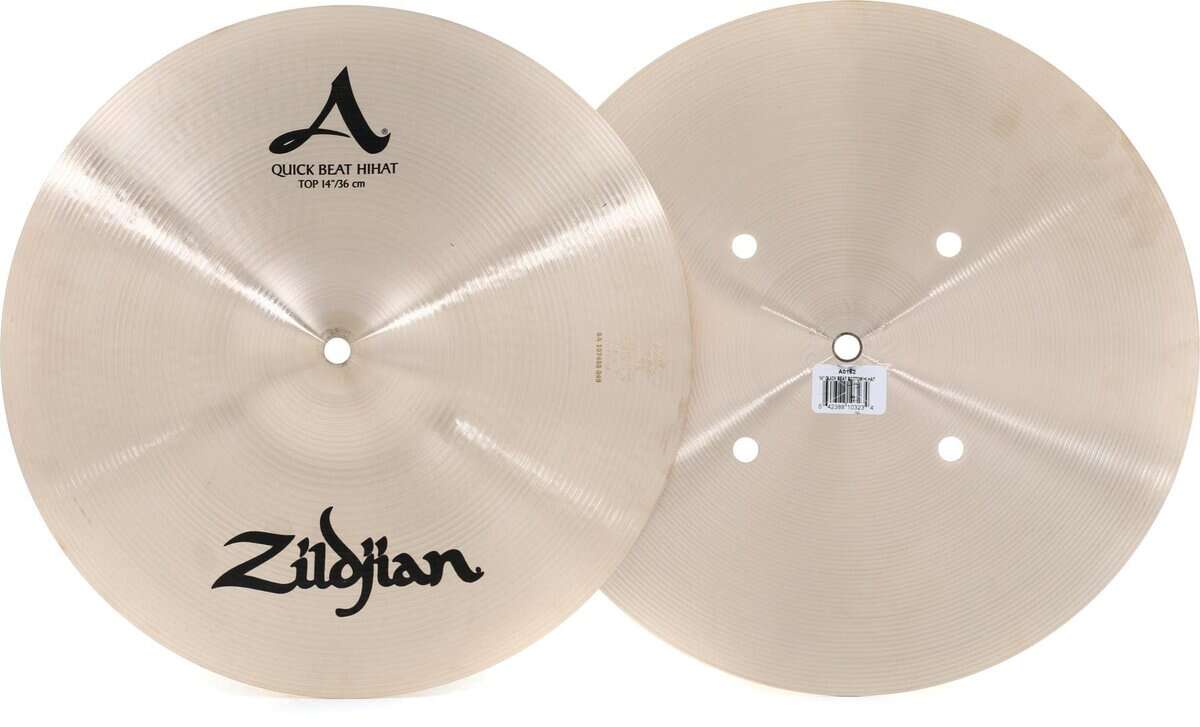 Platillos de Hi-hat Zildjian Quick Beat de 14 pulgadas