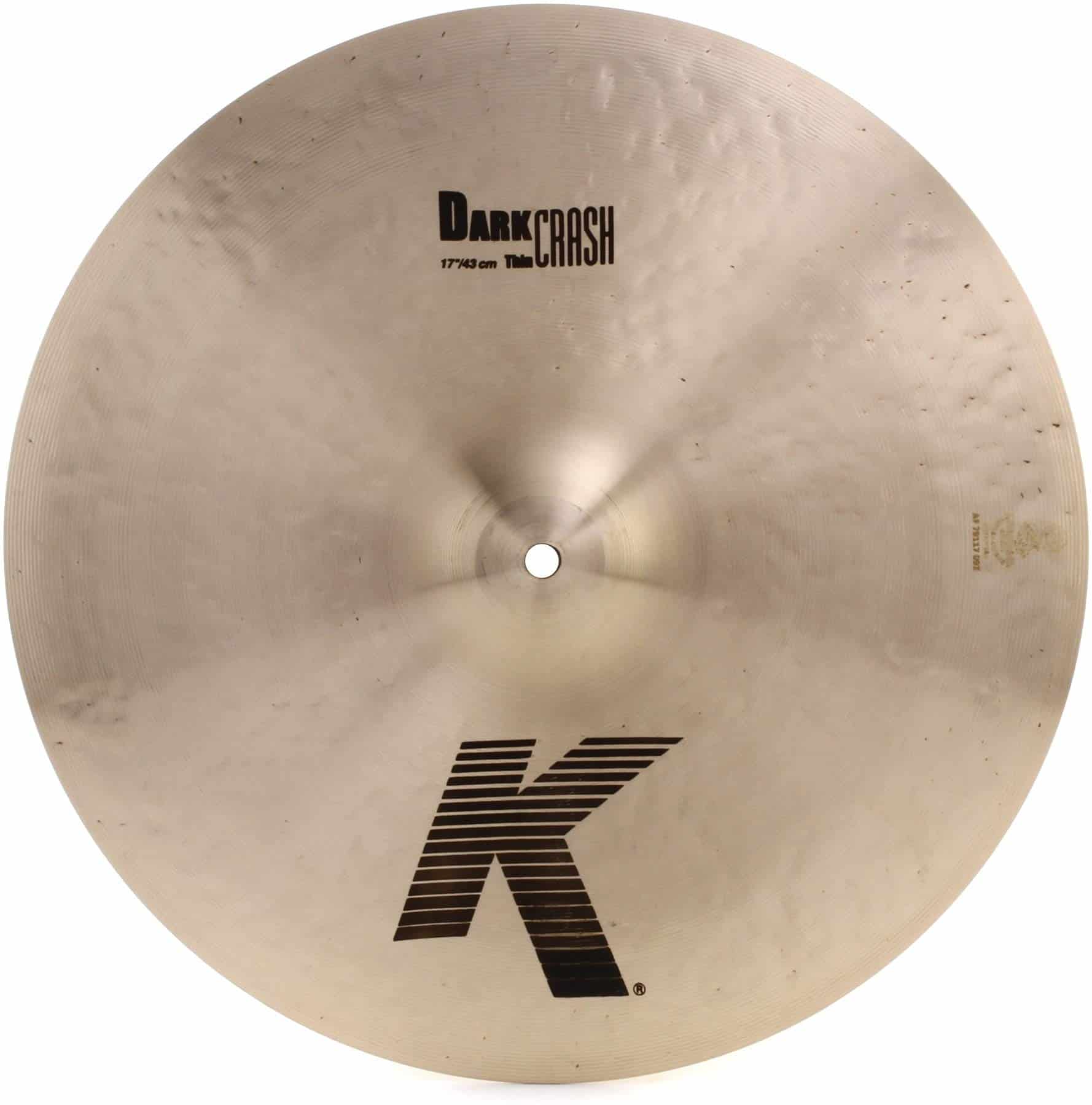 Platillo de Crash Zildjian K Series Dark - 17 Pulgadas Thin