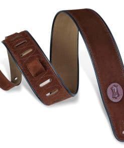 Correa de guitarra de gamuza Levy's Leathers MSS3-BRN de la