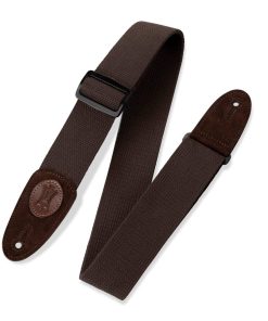 Correa de guitarra de algodón Levy's Leathers MSSC8-BRN de