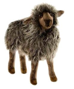 Hansa Oveja Mamá de Peluche Realista, 14 pulgadas, Negro