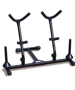Soporte doble para saxofón alto/tenor Hamilton, negro,