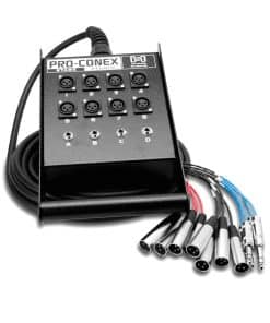 Hosa SH-8X4-25 Pro-Conex Stage Box Snake, Hosa 8 x XLR