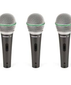 Paquete de 3 micrófonos dinámicos Samson Q6