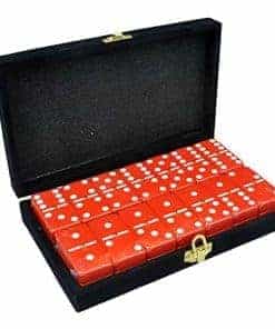 Dominó Marion Doble 6 Rojo Jumbo Tamaño Profesional de