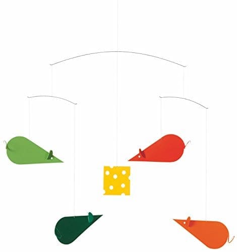 Flensted Mobiles Ratones de Queso Coloridos Flensted -