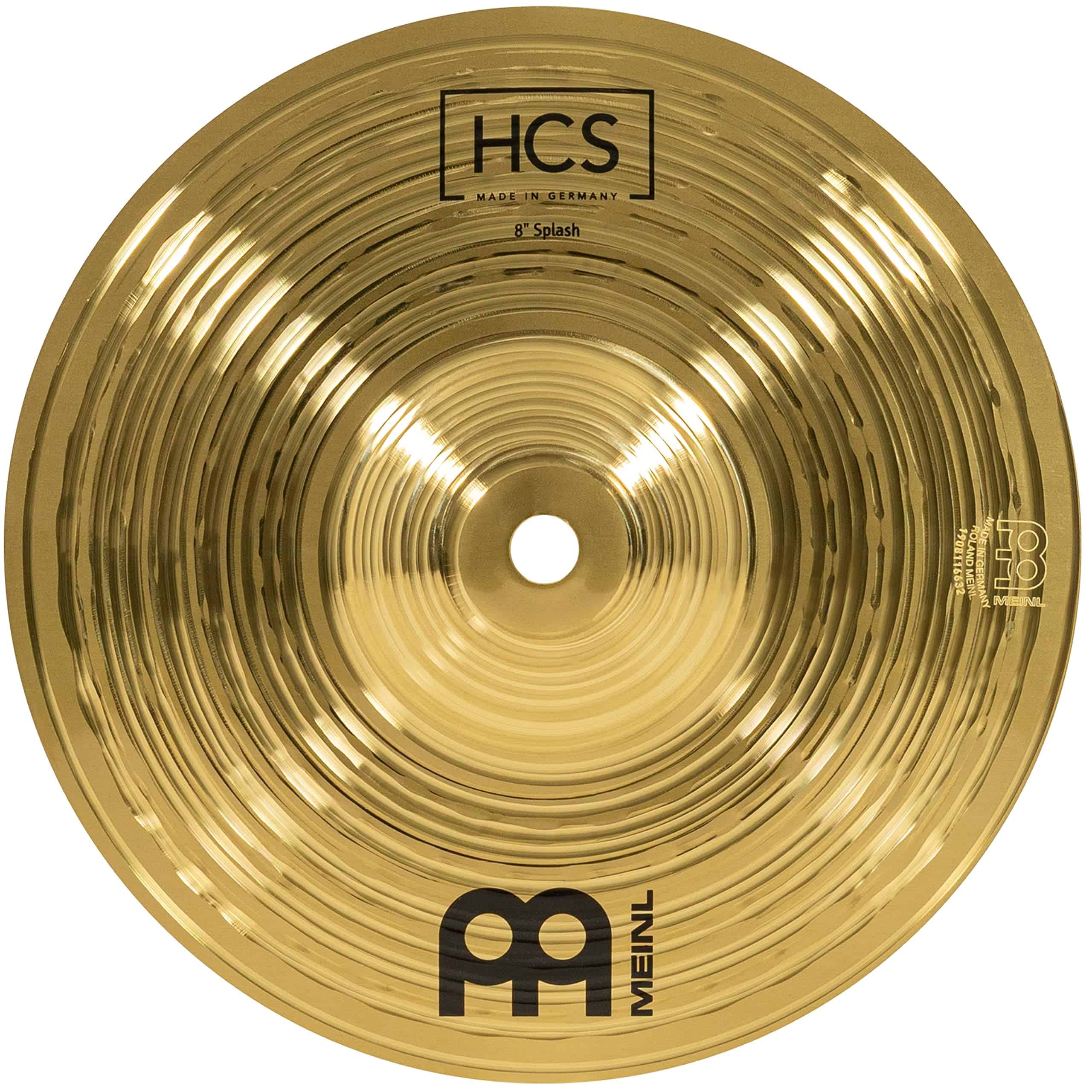 Platillo Splash Meinl Percussion HCS de 8" para Batería -
