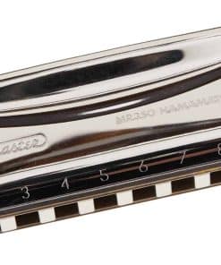 Armónica SUZUKI, Plateada con recubrimiento de cromo