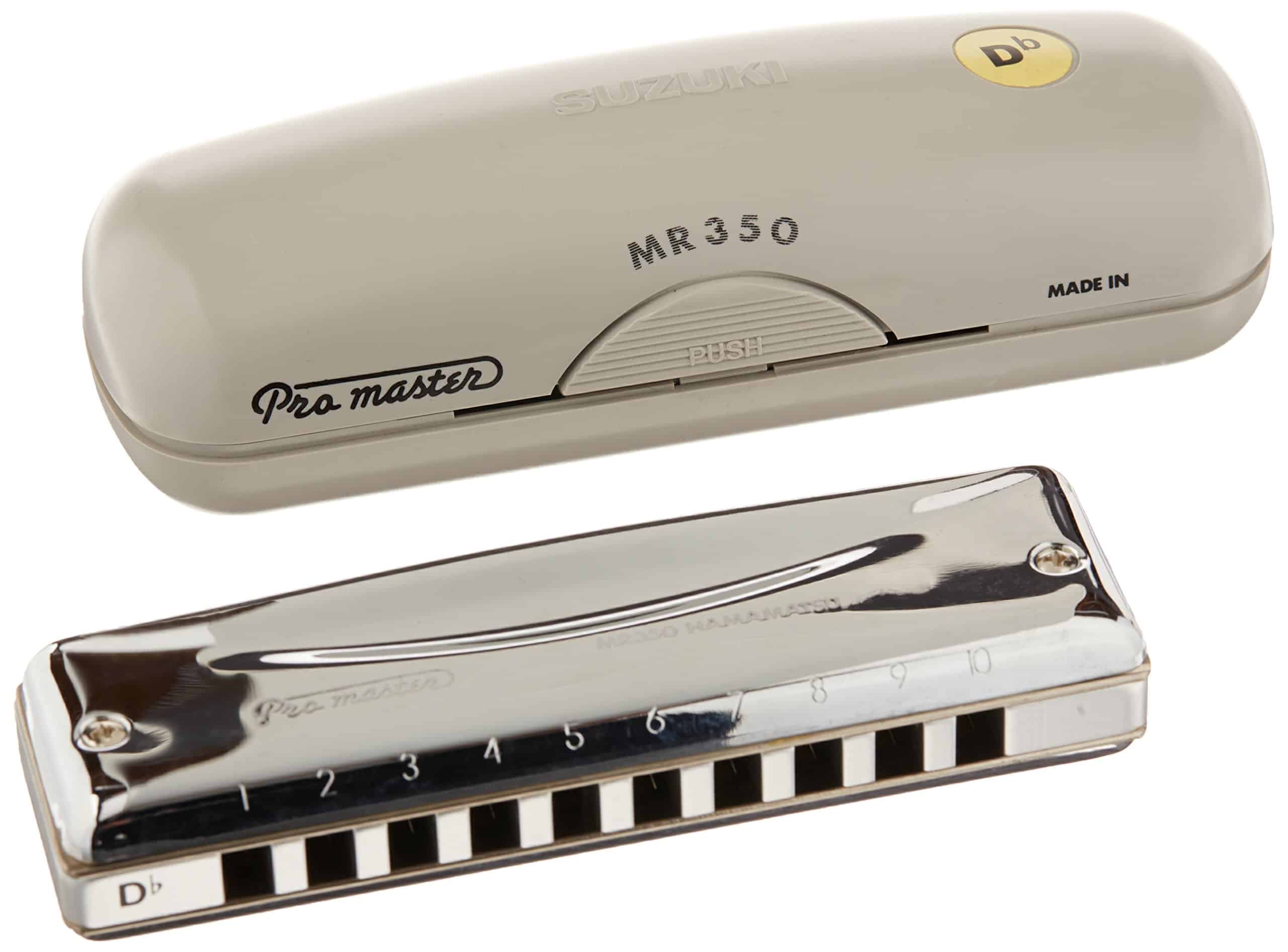 Armónica SUZUKI, Plateada con recubrimiento de cromo - Imagen 3