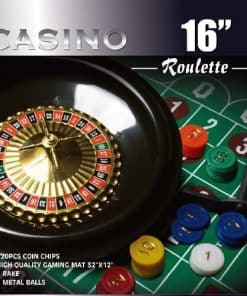 Set de Juego de Ruleta de 16 Pulgadas CASINO con 120