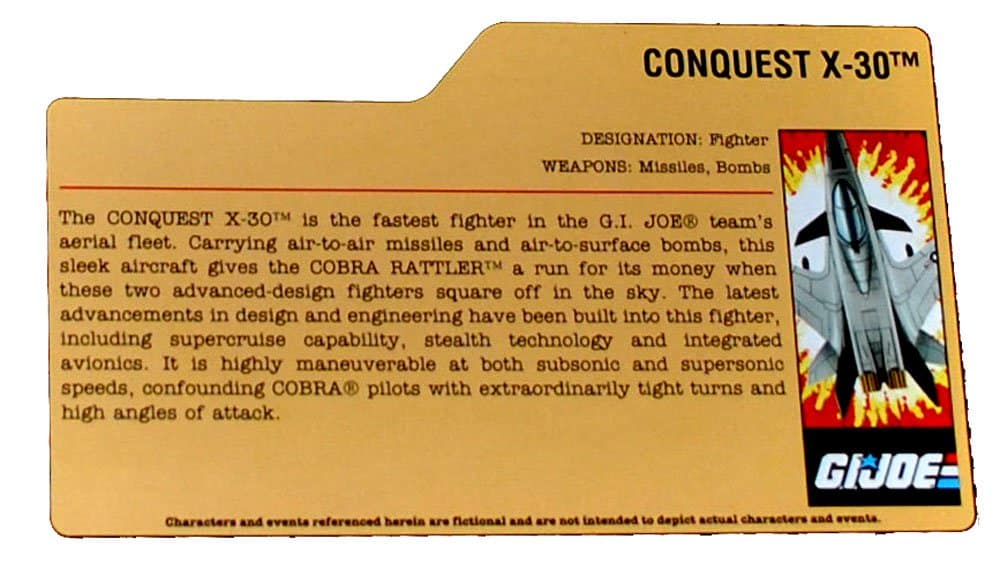 Vehículo Exclusivo de G.I. JOE Conquest X-30 con Teniente - Imagen 4