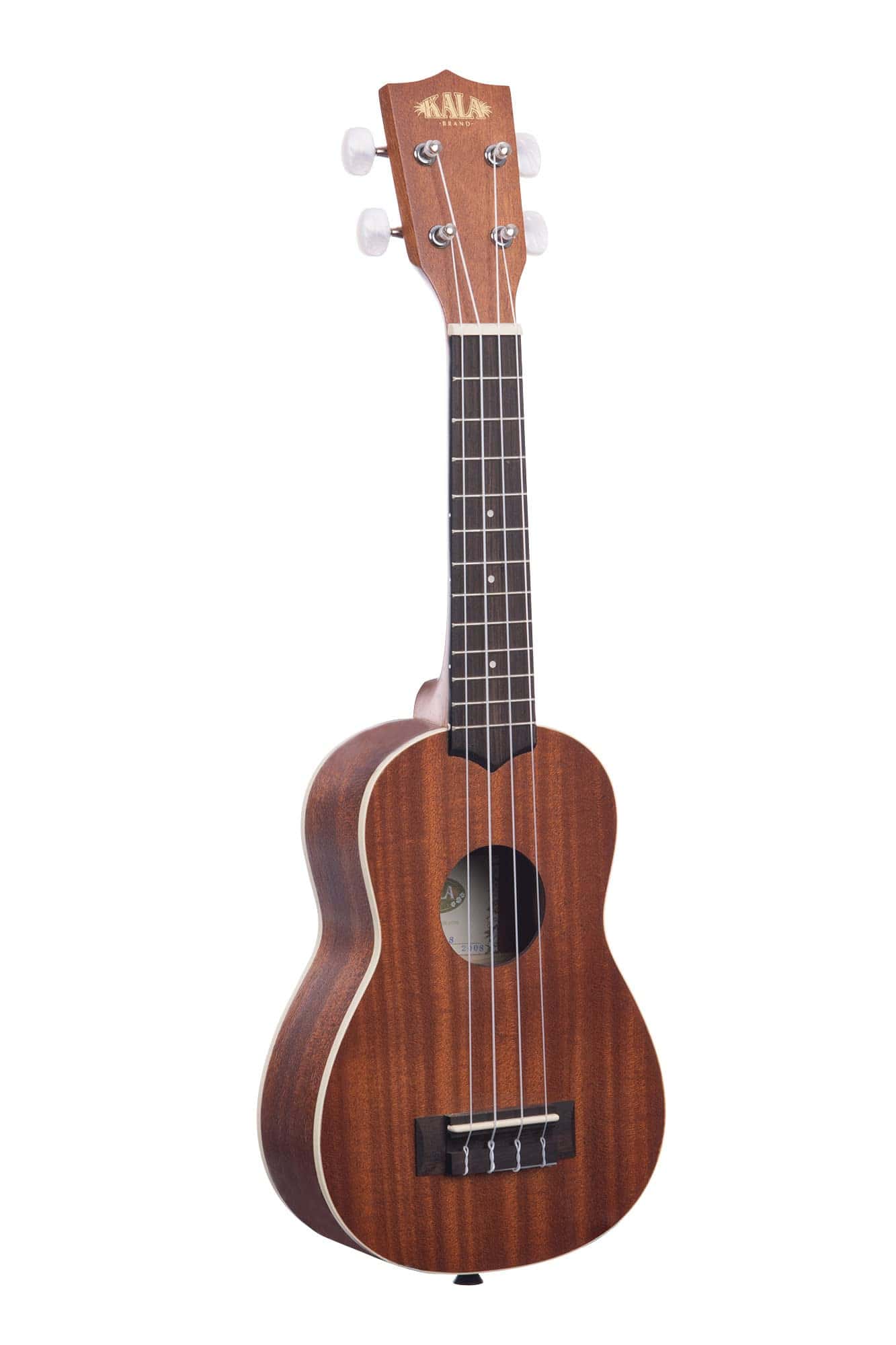 Ukelele Soprano de Caoba Satinada Kala con Ribete Blanco