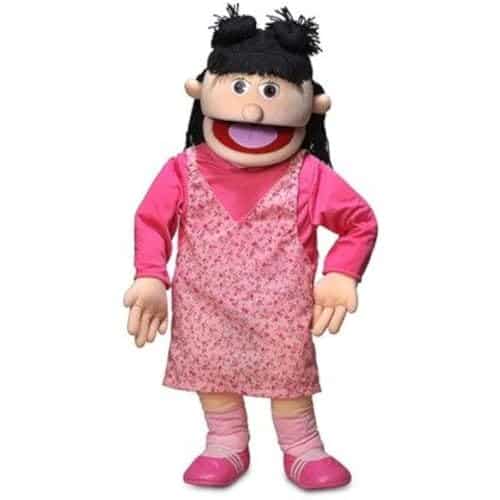Puppet profesional de 30" Susie, Niña Durazno, con Patas