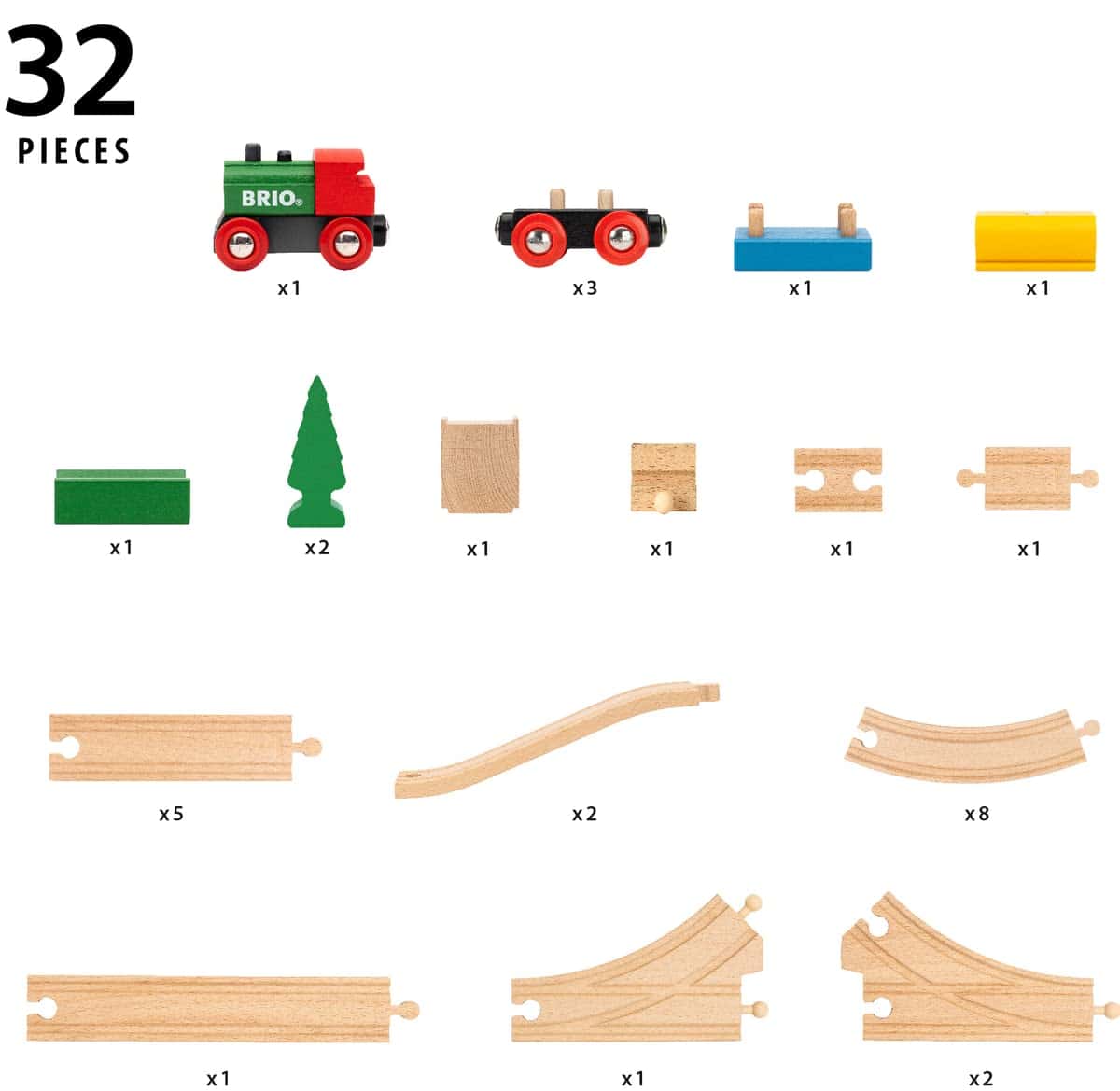 BRIO Classic - 65th Anniversary Wooden Train Set | 32 - Imagen 7