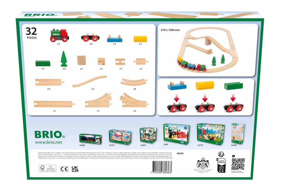BRIO Classic - 65th Anniversary Wooden Train Set | 32 - Imagen 8