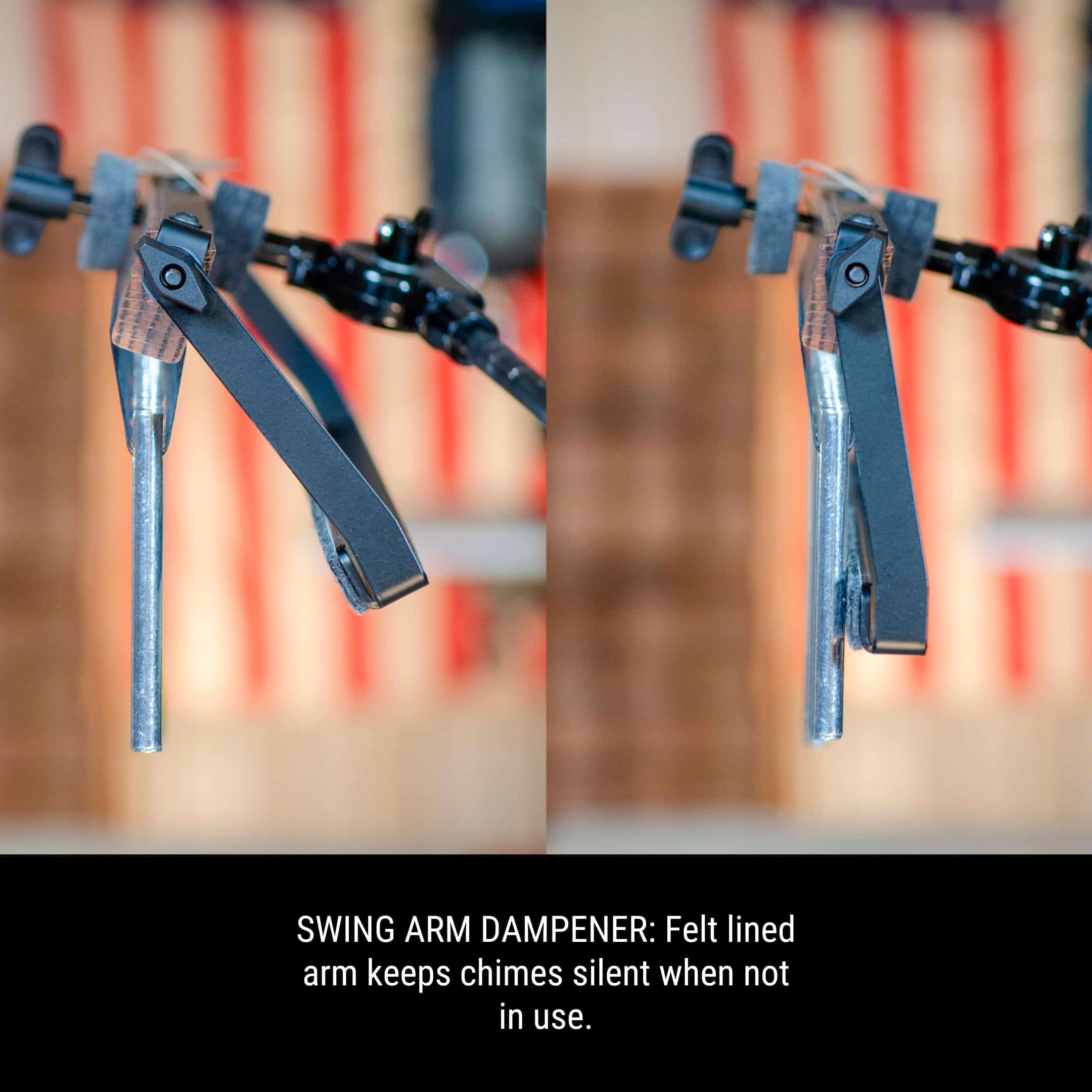 TreeWorks Chimes Bar Chimes con Brazo de Amortiguación y - Imagen 5