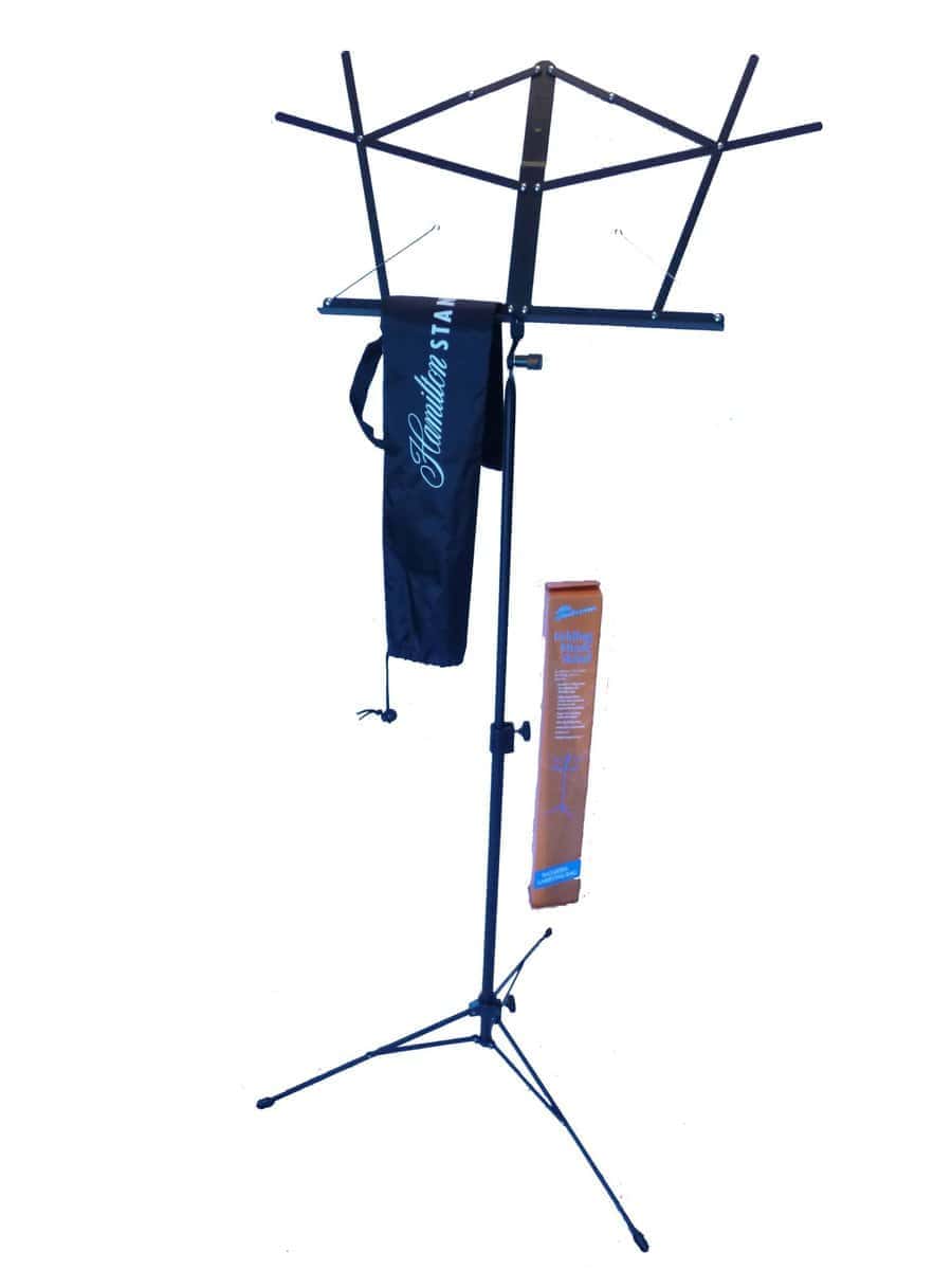 Soporte Plegable Hamilton, Negro, 2 secciones, con Bolsa