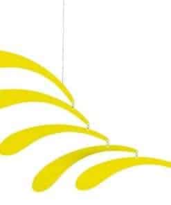 Móvil Colgante Rítmico Flowing Amarillo - 18 Pulgadas -