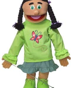 Marioneta estilo ventrílocuo de cuerpo completo de niña