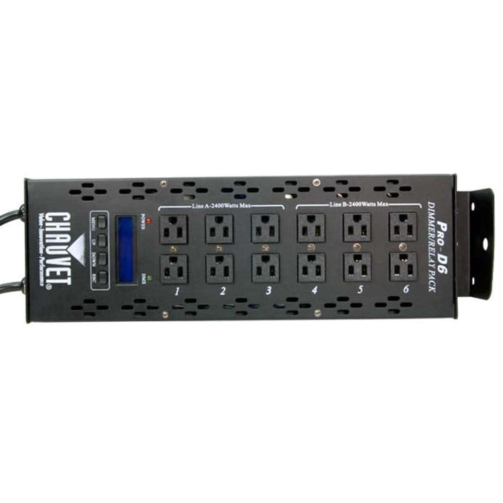 CHAUVET DJ Pro-D6 DMX-512 Dimmer/Switch Pack (6-Channel) | - Imagen 3