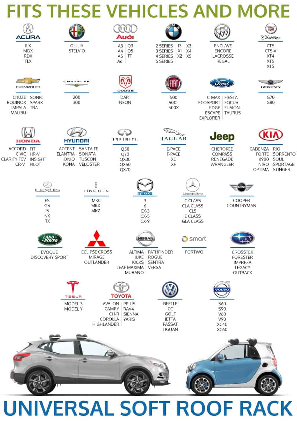 Barras de Techo Inflables Universales Suaves (Par); Correas - Imagen 3