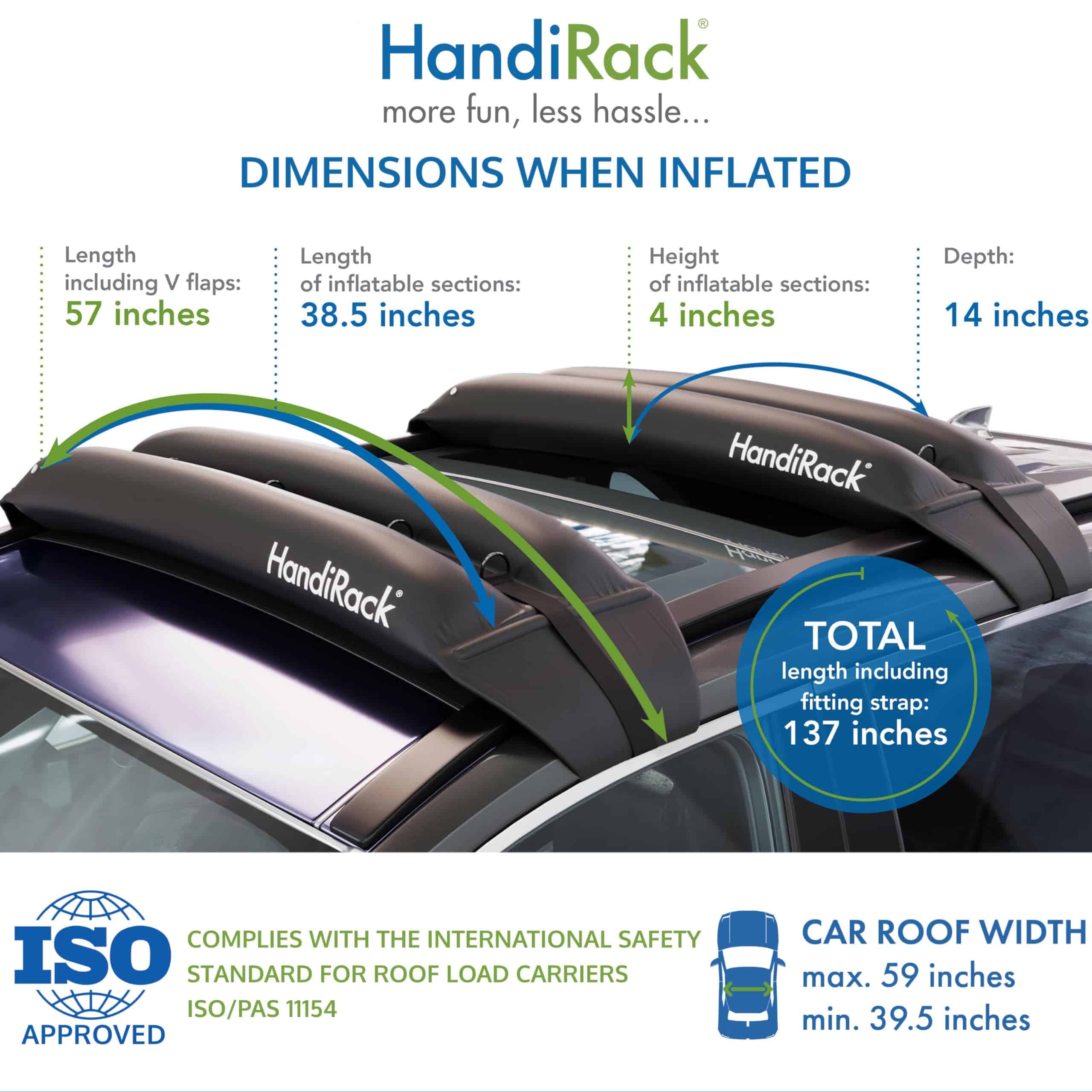 Barras de Techo Inflables Universales Suaves (Par); Correas - Imagen 7