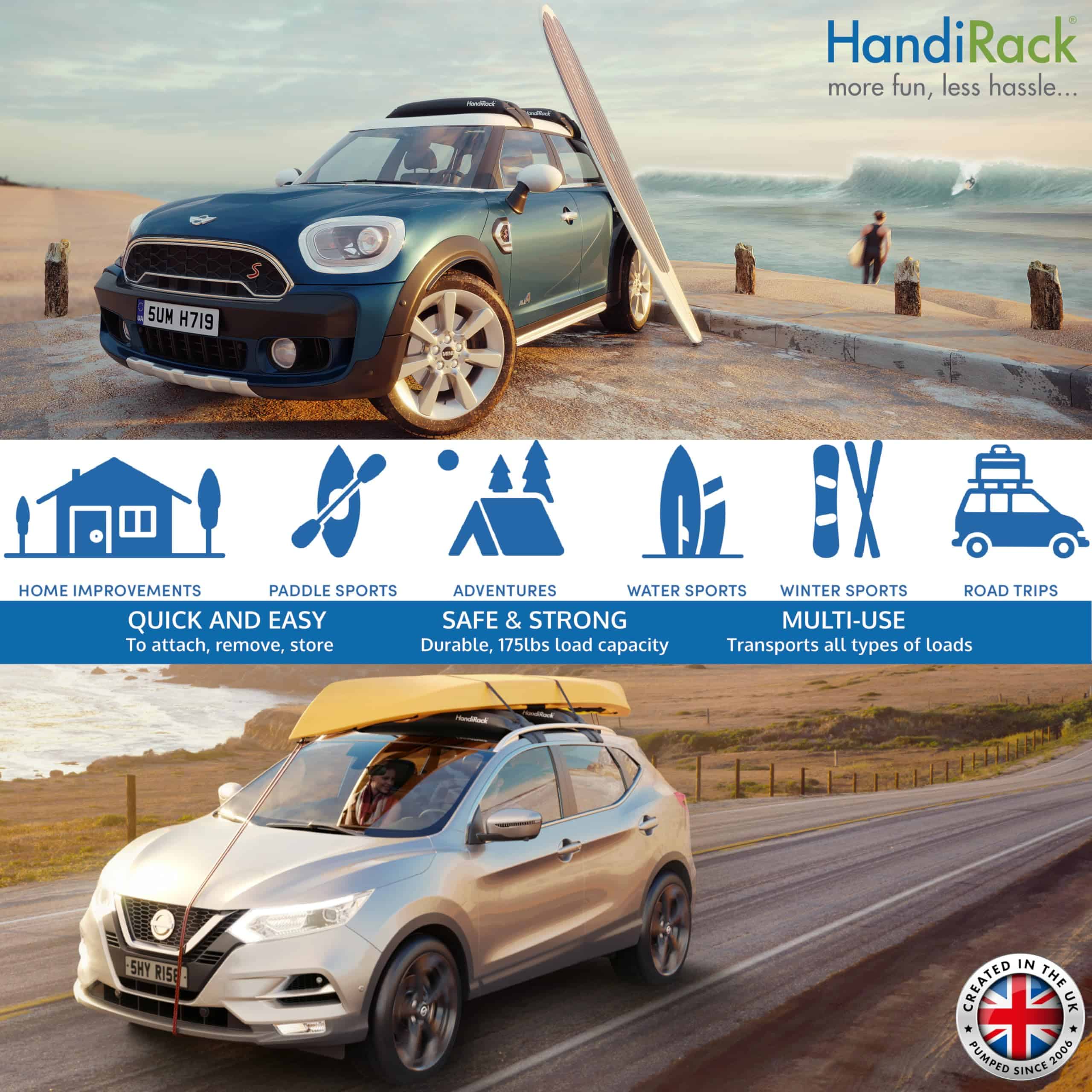 Barras de Techo Inflables Universales Suaves (Par); Correas - Imagen 5